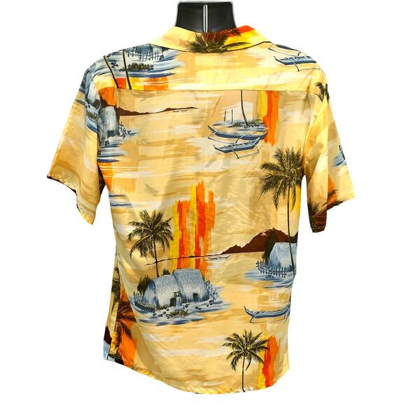 Sundek Vintage Men’s Size Large Rayon Hawaiian Shirt Excellent Condition w/Tags - Picture 2 of 10